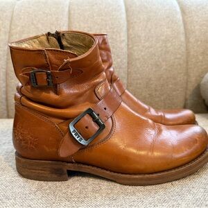 Frye Veronica Slouch Cognac Leather Boots – Women’s Size 9B